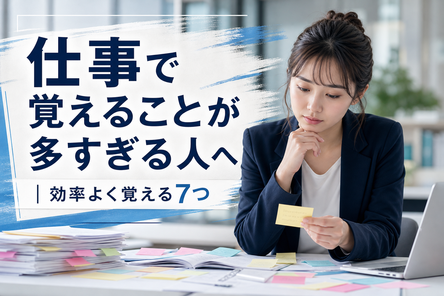 仕事で覚えることが多すぎる人へ｜効率よく覚える7つの方法とは？