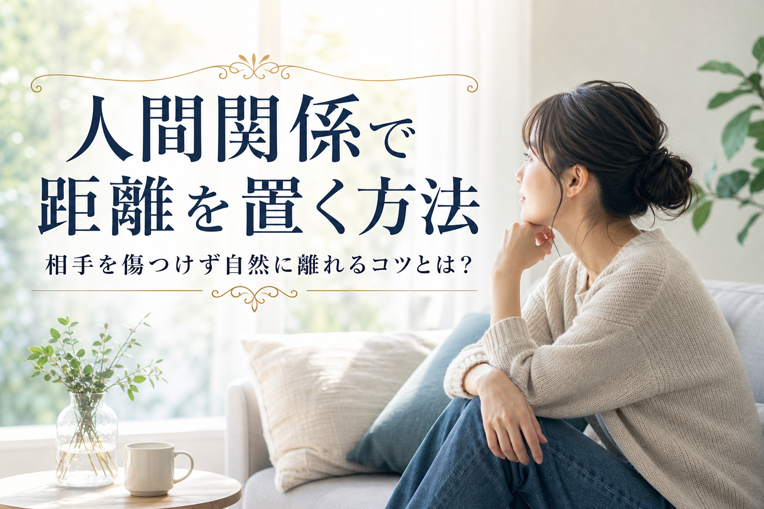 人間関係で距離を置く方法｜相手を傷つけず自然に離れるコツとは？