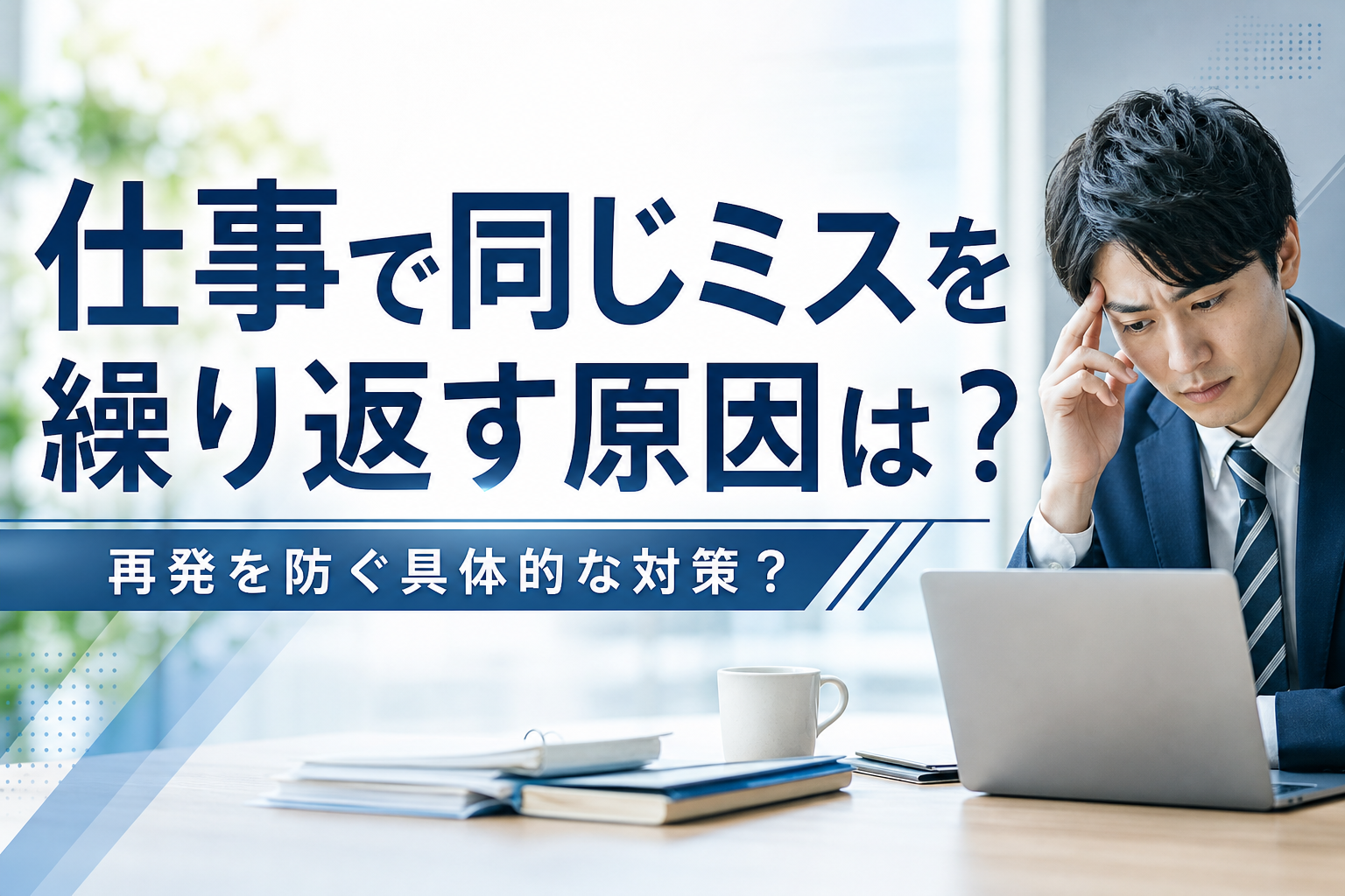 仕事で同じミスを繰り返す原因は？再発を防ぐ具体的な対策？