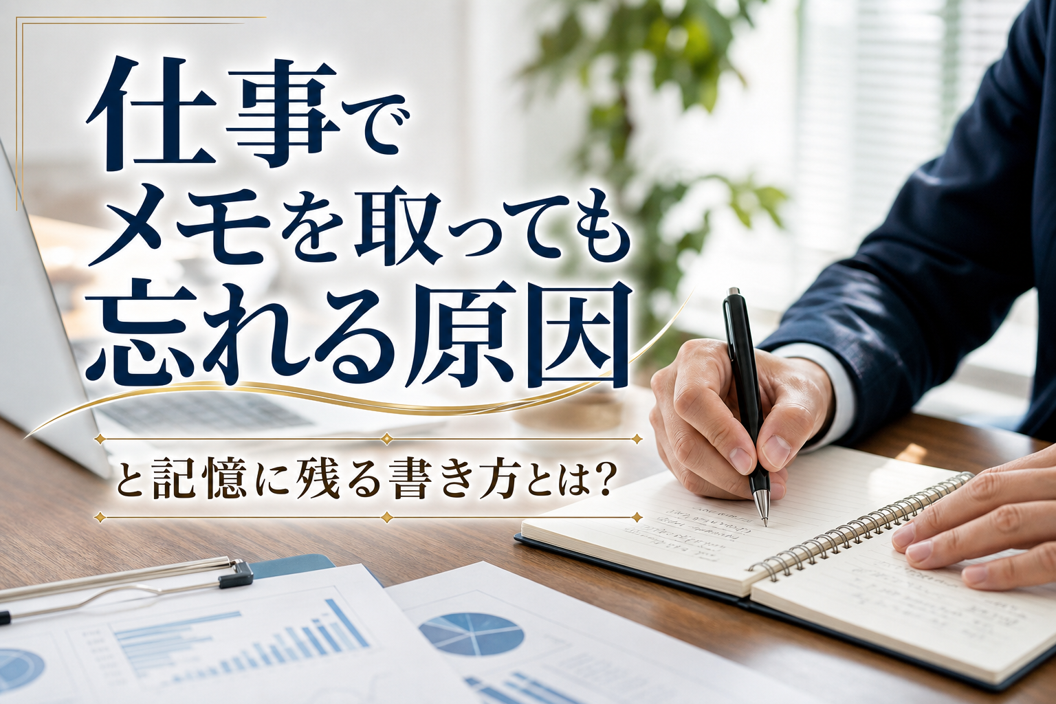 仕事でメモを取っても忘れる原因と記憶に残る書き方とは？