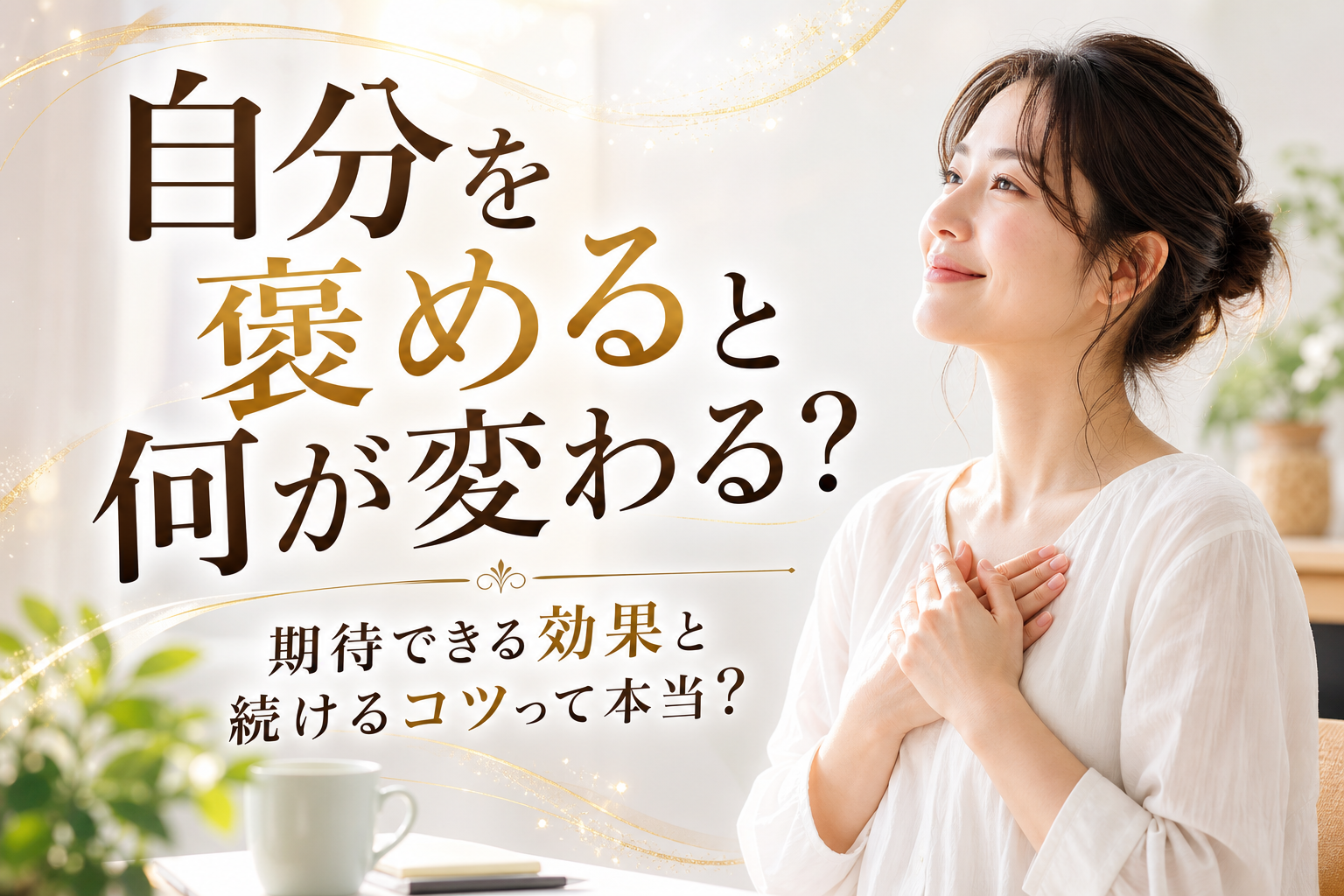 自分を褒めると何が変わる?期待できる効果と続けるコツって本当?